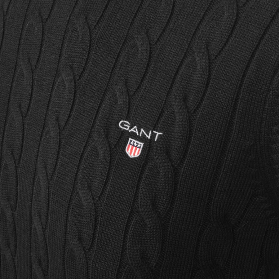 Alternative Image for ProductGant Cable Knit Jumper Black3